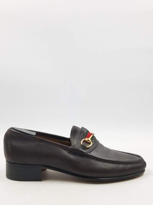 Authentic Gucci 1953 Brown Bit Loafers M 10.5M image number 1