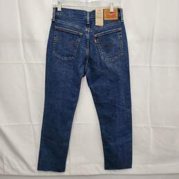 NWT Levi Strauss WM's Blue Denim Wedgie Straight Jeans Size 28 x 28 alternative image