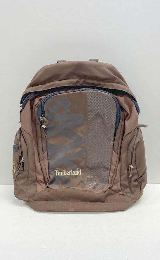 Timberland Brown Canvas Backpack image number 1