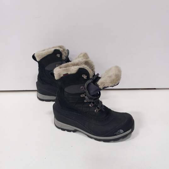 Women's The North Face Chilkat Black Snow Boots Sz 8 image number 3