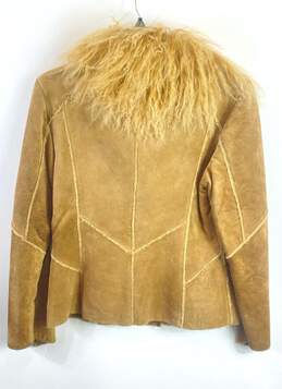 Guess Women Brown Suede Leather Jacket S alternative image