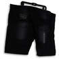 NWT Mens Black Distressed Pockets Dark Wash Stretch Bermuda Shorts Size 40 image number 2