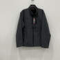 NWT Mens Gray Long Sleeve Mock Neck Pockets Full-Zip Jacket Size XL image number 1