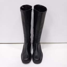 Women's Black Leather Boots Size 7.5