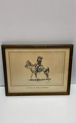 Frederick Remington North American Frontier Wall Artwork Dismounted Print