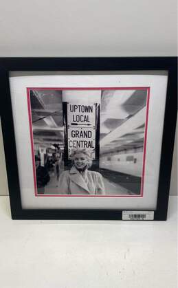 Framed & Matted Black & White Photo of Marilyn Monroe in NYC