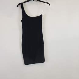 Meshki Women Black Glitter 1 Shoulder Dress XS NWT alternative image