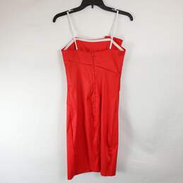 Betsy & Adam Women Red Slip Dress NWT sz 8 alternative image
