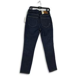 NWT AE77 Womens Blue Denim Dark Wash 5-Pocket Design Skinny Jeans Size 8 alternative image