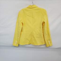 Express Yellow Lined Button Up Blazer Jacket WM Size 8 NWT alternative image