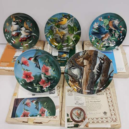 Bundle Of 5 The Bradford Exchange Knowles Encyclopedia Britannica Collector Plates image number 1