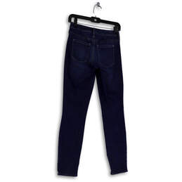 Womens Blue Medium Wash Stretch Pockets Denim Skinny Leg Jeans Size 0 alternative image