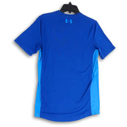 Mens Blue Heatgear Short Sleeve Crew Neck Pullover Activewear T-Shirt Sz S alternative image