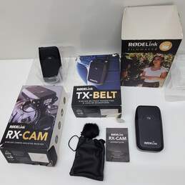 Bundle RODELink Untested P/R* Wireless Audio System Film Maker Rx-Cam + TX-Belt