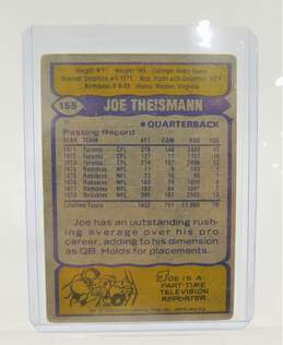 1979 HOF joe Theismann Topps #155 Washington Redskins alternative image