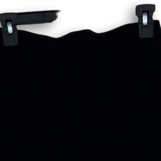 Womens Black Back Zipper Slit Knee-Length Straight Pencil Skirt Size 2 image number 1