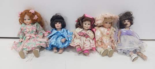 Vintage Bundle of 5 Porcelain Dolls image number 1