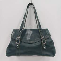 Green Leather Cole Haan Handbag Purse