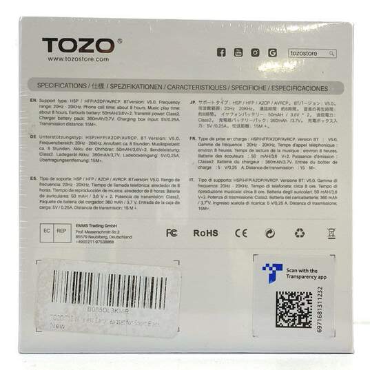 TOZO T12 Bluetooth Digital LED Waterproof Wireless Touch Control Earbud NIB image number 4