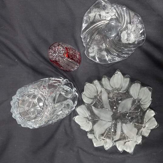 Bundle of Assorted Lead Crystal Glass Bowls & Cup image number 8