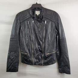 Decree Women Black Faux Leather Jacket XL