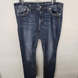 Mid-Rise Easy Skinny Blue Jeans