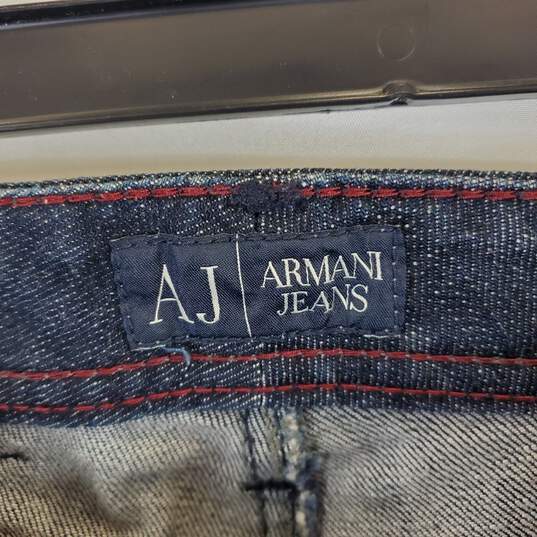 Armani Jeans Men Dark Wash Straight Jeans sz 27 image number 5