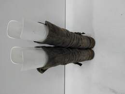 Majorca Villa Leather Suede Slouch Boots Women's Size 6.5M alternative image