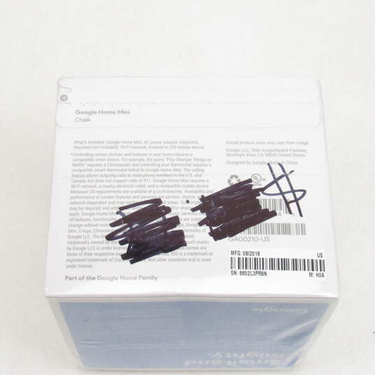 Google Home Mini Chalk GA-00210-US Sealed image number 3