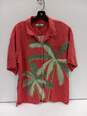 Tommy Bahama Men's Red Tropical Island Silk SS Button Up Shirt Size L image number 1