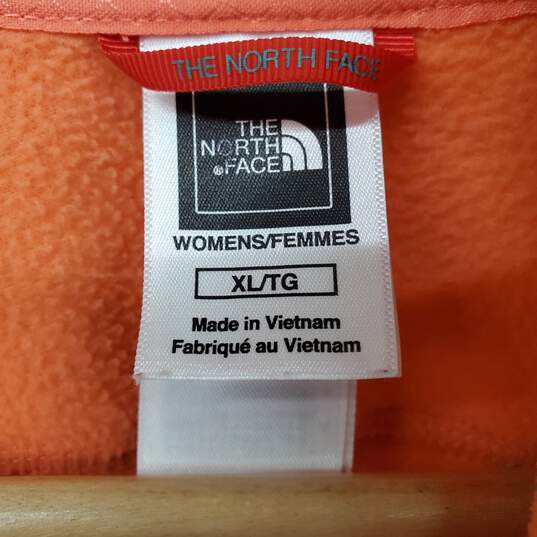 WOMEN'S THE NORTH FACE CORAL POLYESTER FULL ZIP SWEATER SZ XL image number 4