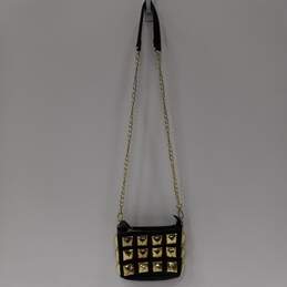 Women's Black w/ Gold Tone Accents Betsey Johnson Handbag Purse