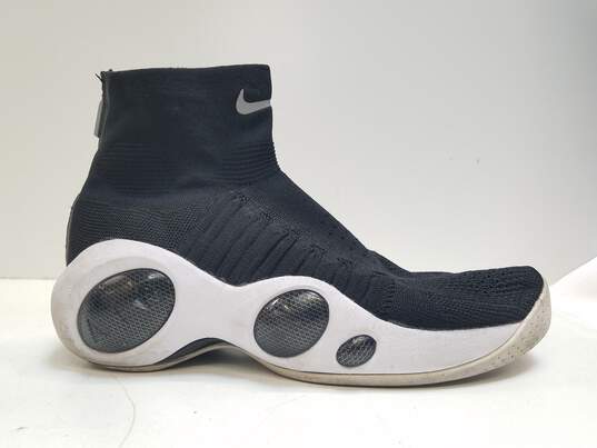 Buy the Nike Flight Bonafide White Black Basketball Shoes Size 11 | GoodwillFinds