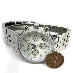 Designer Michael Kors Mother Of Pearl Stainless Steel Analog Wristwatch alternative image