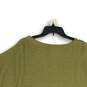 NWT Pilcro Womens Green Knitted 3/4 Sleeve Round Neck Pullover Sweater Size S image number 4