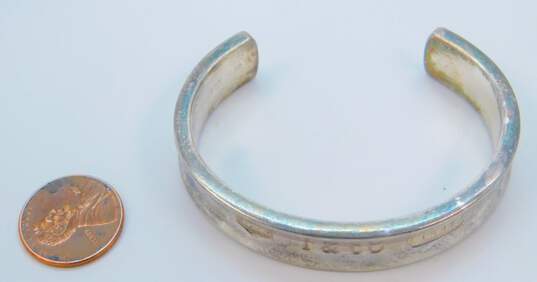 Tiffany & Co 925 Sterling Silver 1837 Cuff Bracelet 43.4g image number 3