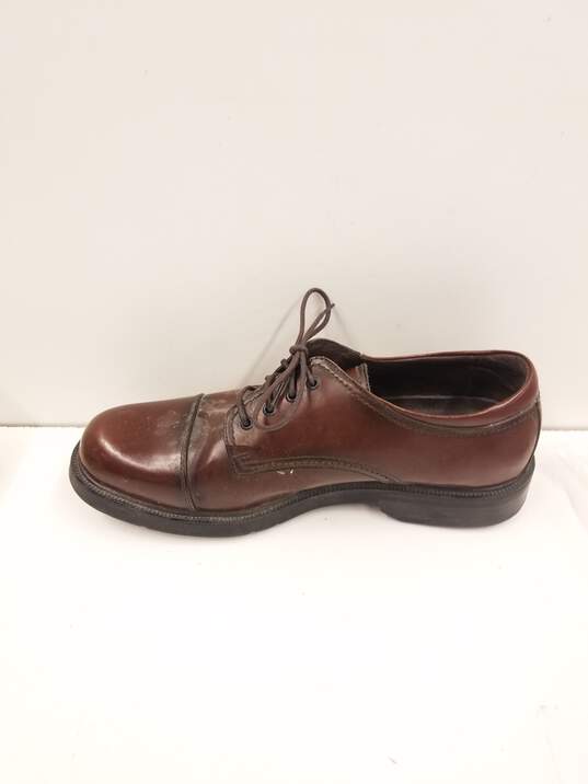 Soft Stags Brown Faux Leather Dress Shoes Size 13M image number 2