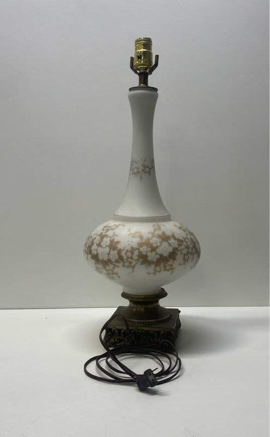 Hollywood Regency Ceramic Table Top Vintage Lamp image number 3