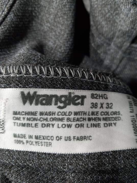 Wrangler Gray Casual Pants Men's Size 38x32 image number 3