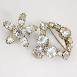 Vintage Icy Rhinestone Scatter Brooches 40.0g alternative image