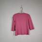 Womens Cotton Knitted Scoop Neck 3/4 Sleeve Pullover Blouse Top Size Medium image number 2