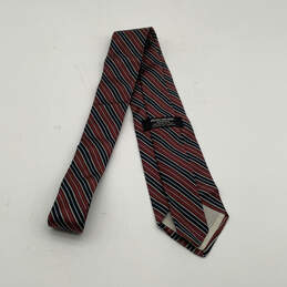 Mens Multicolor Striped Silk Four In Hand Adjustable Designer Necktie alternative image