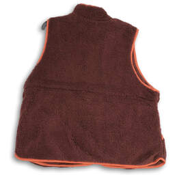 NWT Womens Maroon Fleece Sleeveless Mock Neck Full-Zip Vest Size 2X alternative image