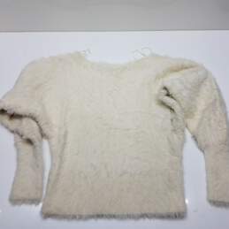 Anthropologie fuzzy knit dolman sleeve sweater XS alternative image