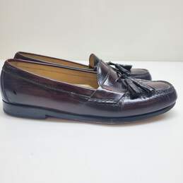 Cole Haan Burgundy Leather Tassel Loafers Men's Size 9.5
