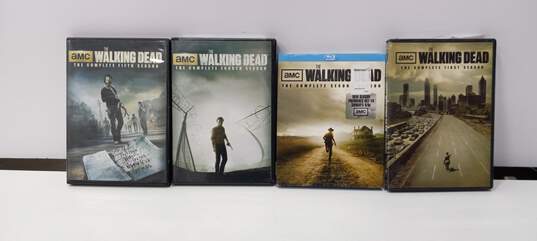 Bundle of 3 The Walking Dead DVD Box Sets w/Season One on Blu-Ray image number 1