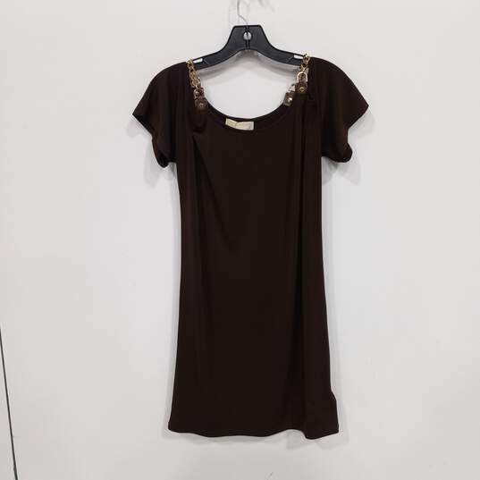 Michael Kors Brown Dress Women's Size P/M NWT image number 1