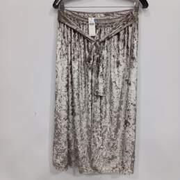 Anthropologie Seen Worn Kept Women's Silver Skirt Size 8 with Tag