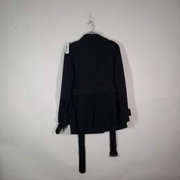 NWT Womens Notch Lapel Long Sleeve Belted Double Breasted Trench Coat Size XL alternative image
