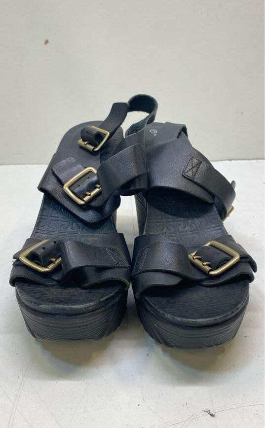 Rockport Leather Strappy Sandals Black 9 image number 2